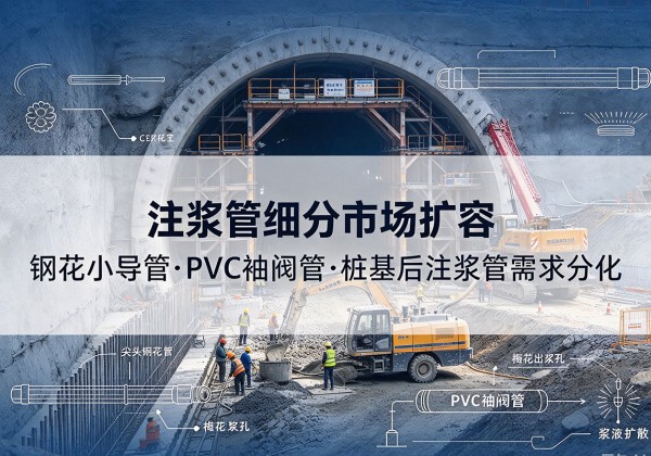 嘉兴注浆管细分市场扩容，隧道钢花小导管、PVC 袖阀管、桩基后注浆管需求分化